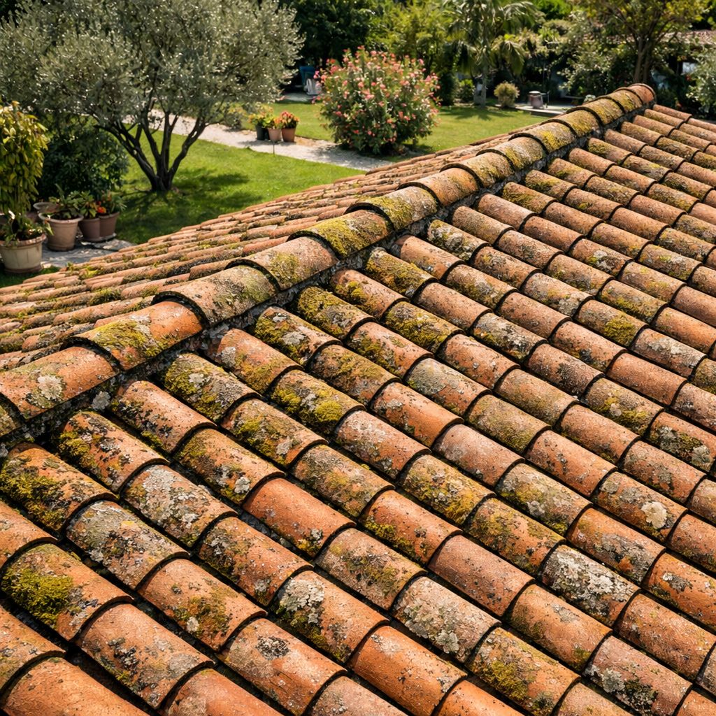 Toiture après démoussage